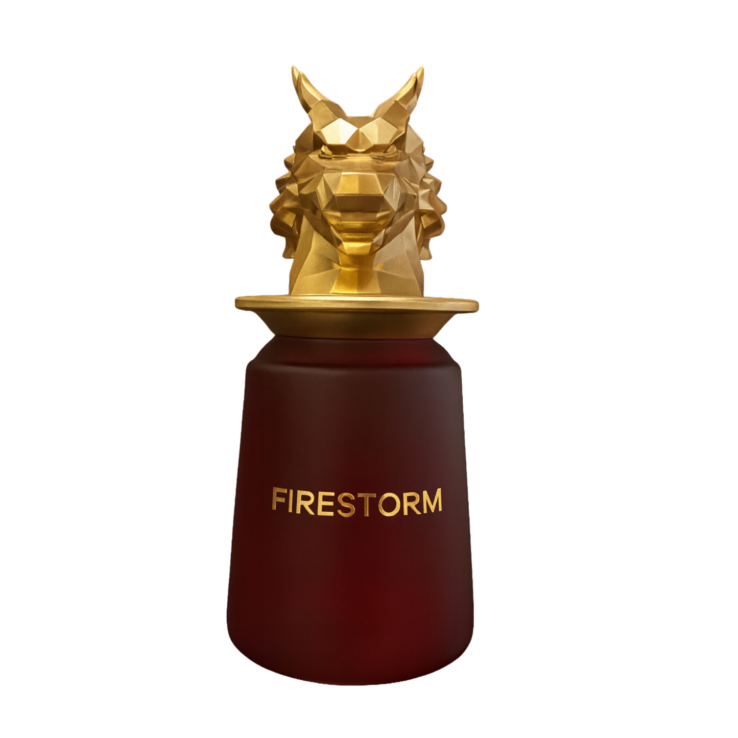 Parfüm French Avenue Firestorm, Roter Flakon mit goldenen Deckel